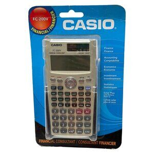 Casio Calculator FC-200V Financial Consultant New in Package